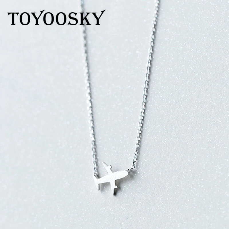 

Wholesale Real. 925 Sterling Silver Aircraft Airplane Plane Pendant Necklace Handmade Jewelry Gift 2020 NEW