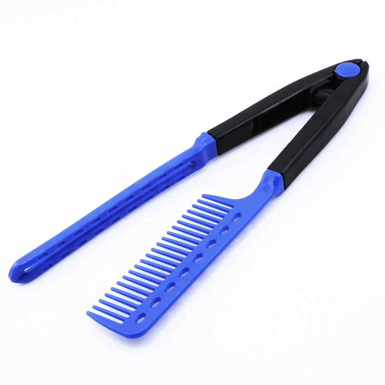 

Plastic Hair Comb Hairbrush For Girl Boy Curly Modelling V Shaped Clip On Design Professional Hairdressing Tools Hot Sale Sale