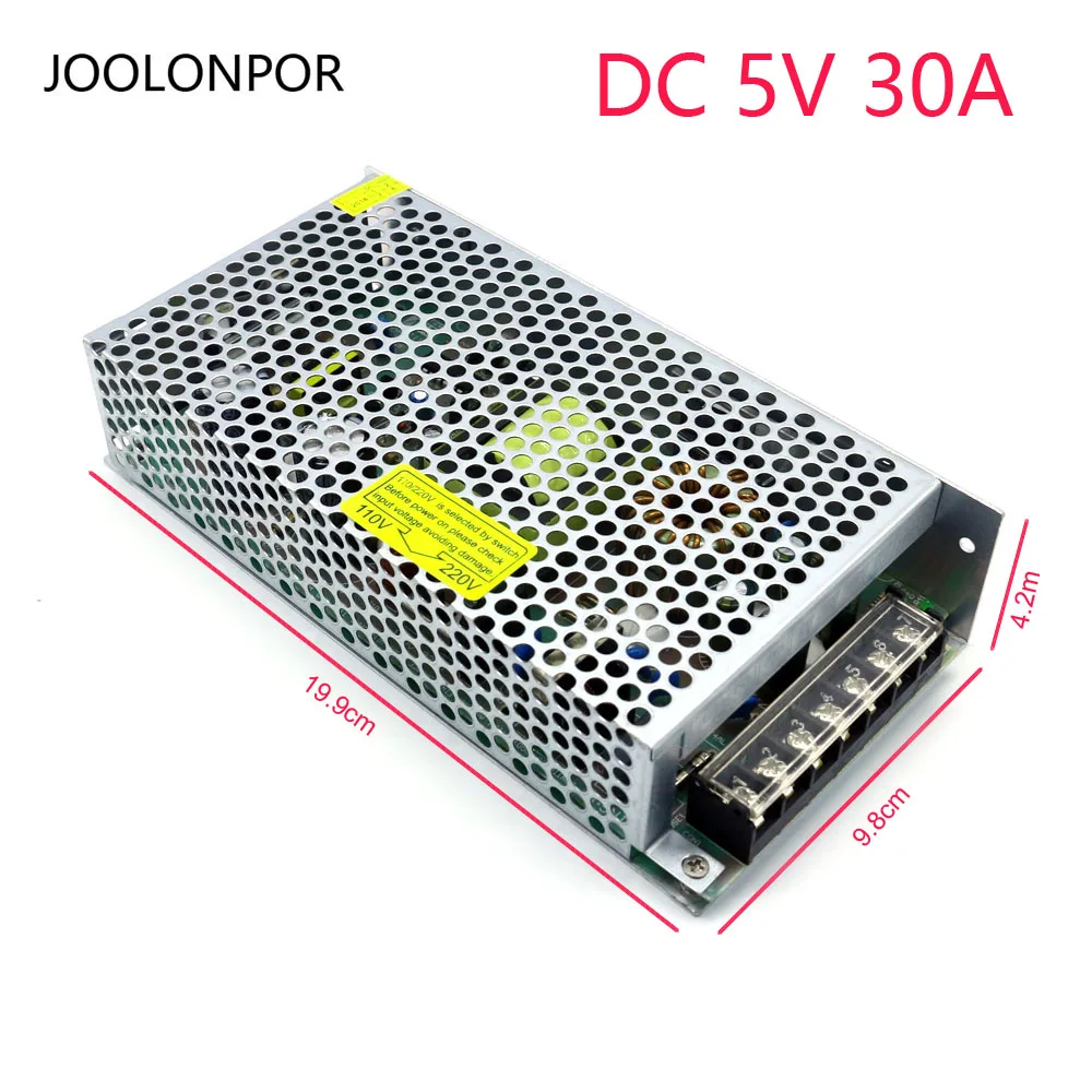 High Quality Universal Voltage Led Adapter Transformer AC DC 5V 30A 150W Lighting Driver Switch Power Supply Model