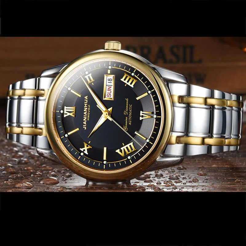 Carnival Switzerland mechanical watch men sapphire steel waterproof mens watches top brand luxury erkek kol saati reloj clocks