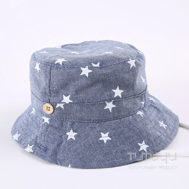 Little Girls Summer Hat Children Denim Sun Hat Little Boys Sun Caps 2017 New Fashion Kids Fisherman Caps Spring Jean Cotton Hats