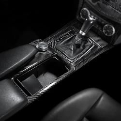 Car Styling Decorative Carbon Fiber Gear Central Control Panel Sticker Decal For Mercedes-Benz C Class W204 2007-13