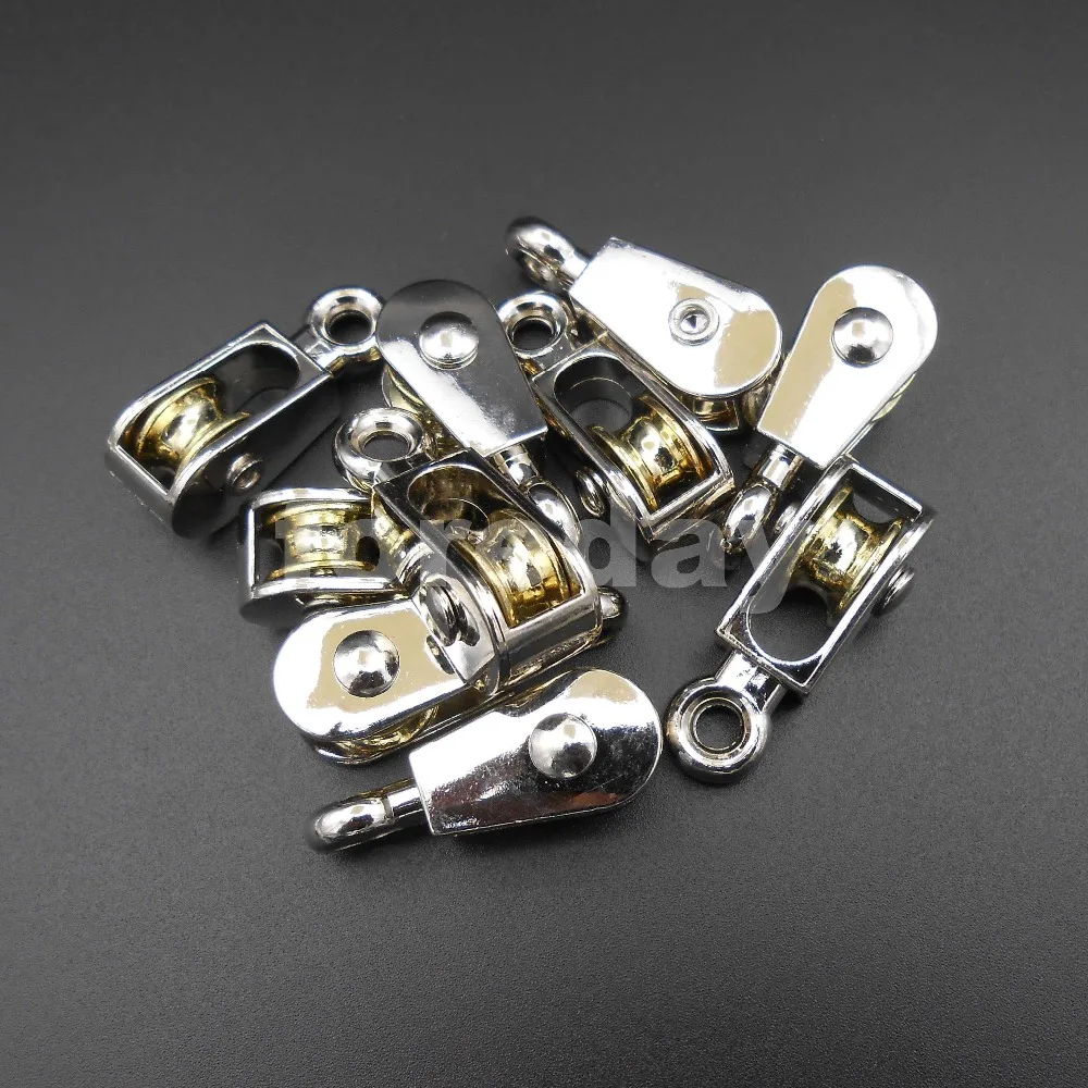 20PCS X NEW 36MM Zinc alloy Swivel Fixed Pulley Sheave Lift Hoist Rope Hanging Single 100KG 13MM 3.6CM 20PCS/LOT HQ * FD095X20