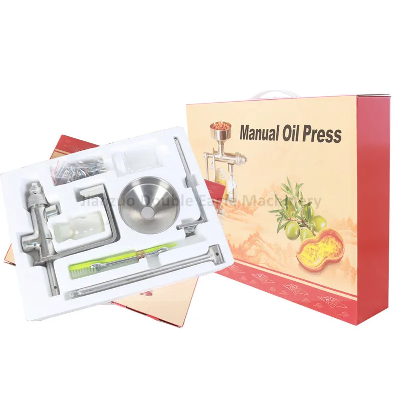 Manual Oil Hot Press Machine Hand Heat Squeeze Oil Presser Expeller Extractor Peanut Nuts Seeds Oil Extraction Maker Squeezer