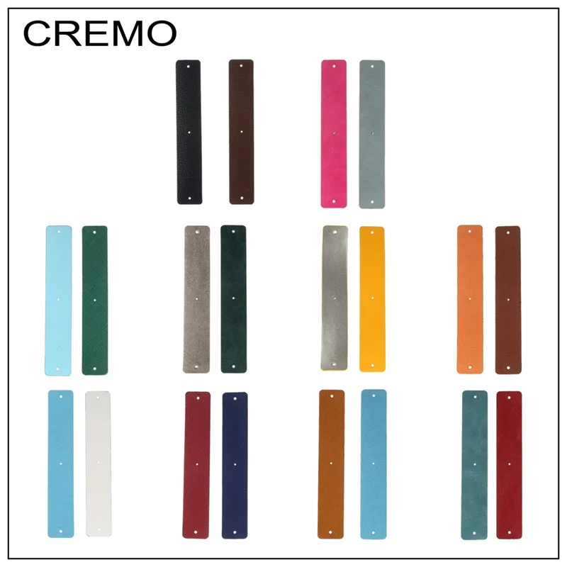 Cremo 14/25/40MM Leather Reversible Stainless Steel Bangle Accessory Jewelry Classical Colourful Leather Cuff Bangle For Women