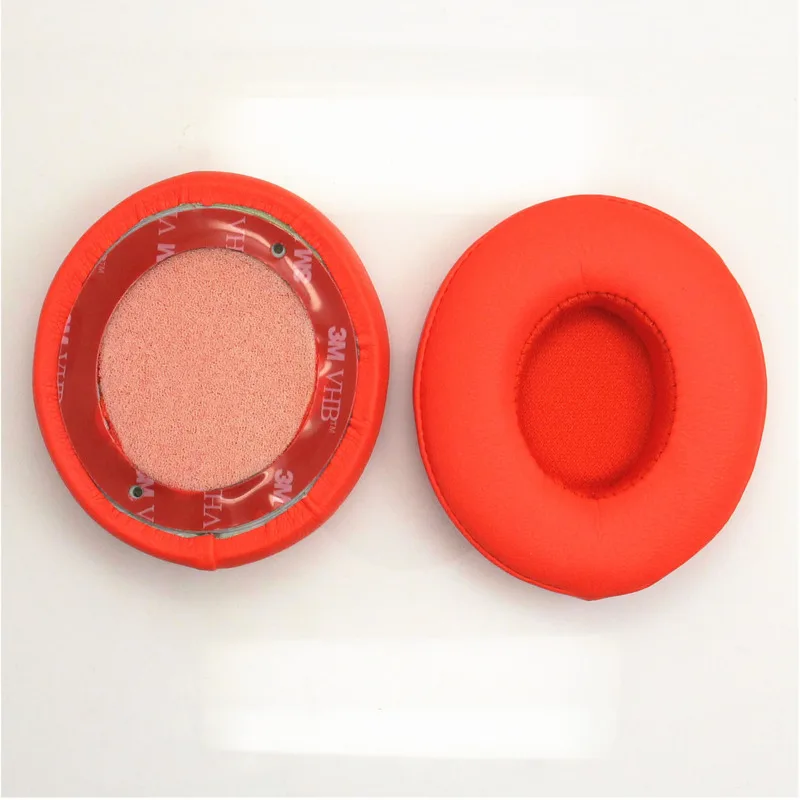 زوج من منصات الأذن وسادة ل يدق سولو 3.0 سماعات استبدال منصات الأذن بروتين الجلود رغوة الذاكرة دائم سماعة كم