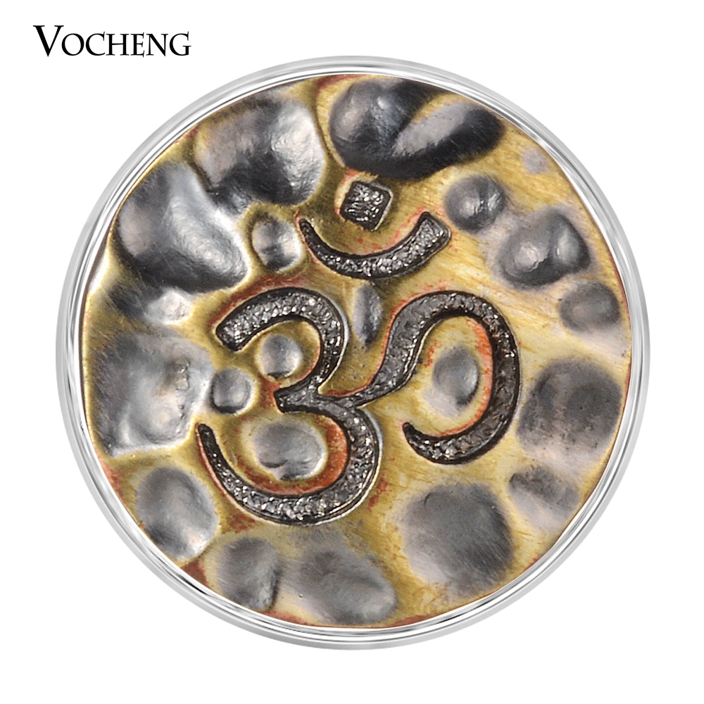 Vintage Bronze Ginger Snap Charms YOGA Metal Snap Button For Bracelet (fit 18mm 20mm Snap) Vn-2022