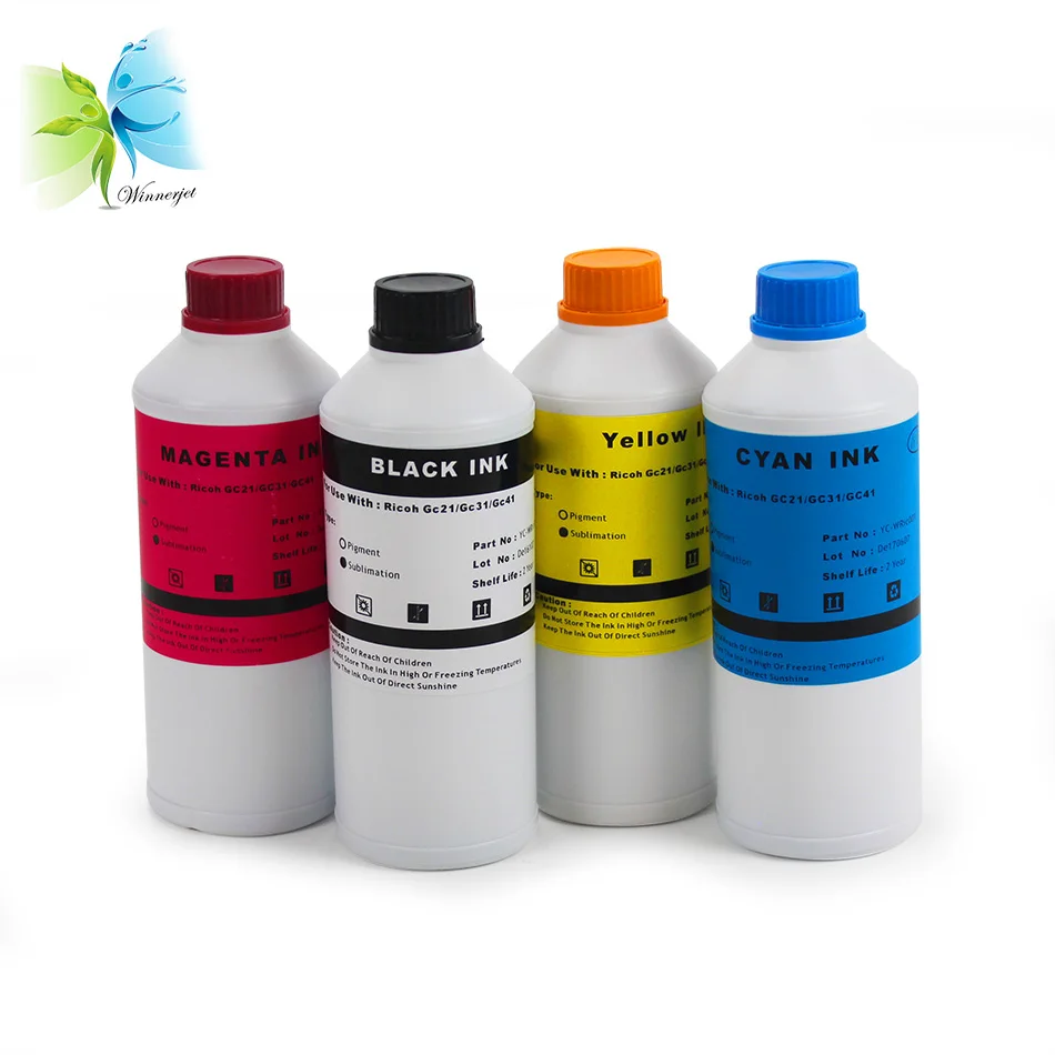 Winnerjet Heat transfer GC31 Sublimation Ink For e2600,e3300,e3300N,e3350N,e5050N,e5500,e5550N,e7700 GX7500