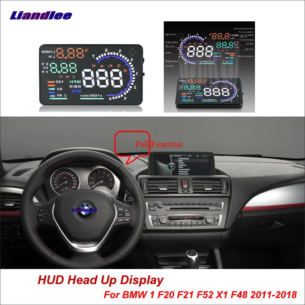 

Car Head Up Display HUD For BMW 1 F20 F21 F52 X1 F48 2011-2018 HD Projector Screen OBD Overspeed Alert Alarm Detector Accesories