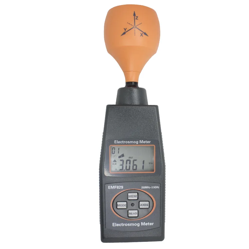 High Accuracy Professional Digital Electrosmog Meter Handheld High Frequency Field Intensity Agnetic Meter Indicator EMF Tester