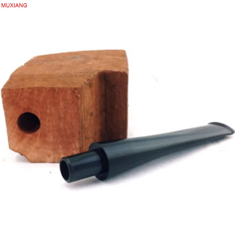 MUXIANG Pipe Specialized Briar Wood Block with Acrylic Taper Nozzle DIY Crafts for Pipe Making Men Companion China Sale aa0001