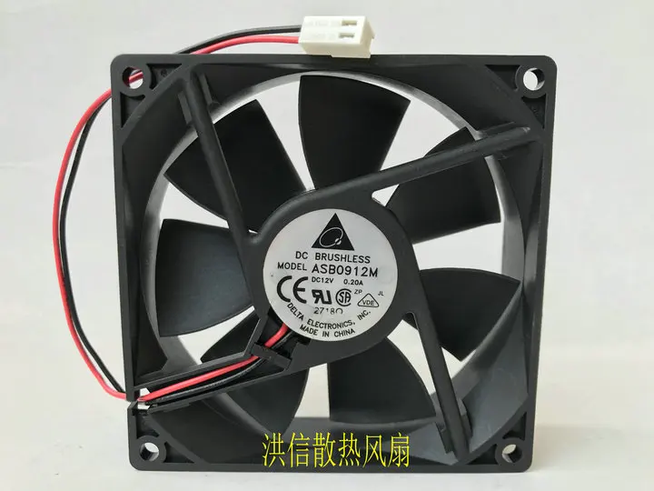 

Delta Electronics ASB0912M Server Cooling Fan DC 12V 0.20A 92x92x25mm 2-Wire