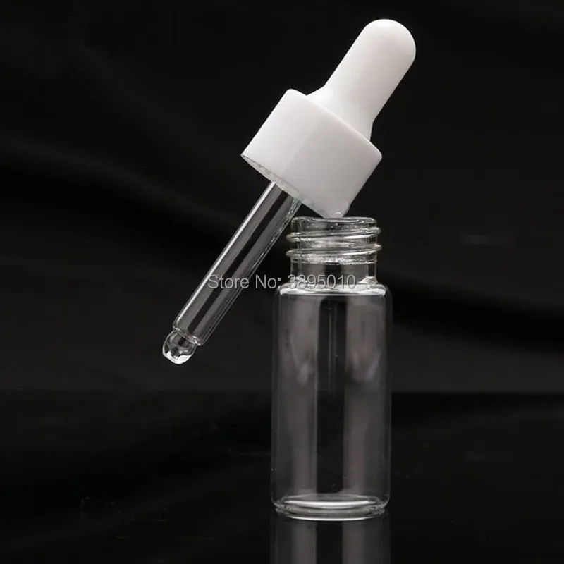 3ml 5ml perfume Dropper bottle Mini Sample Glass essential Oil bottle with glass hose Glass vials F500