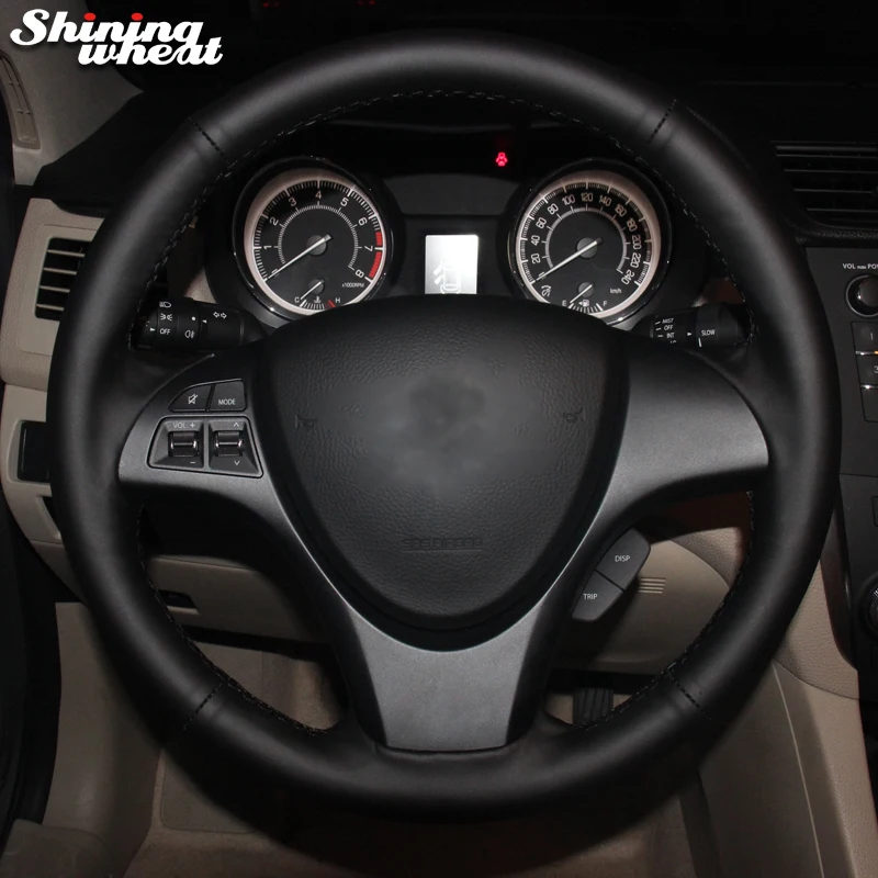 

Shining wheat Hand-stitched Artificial leather Car Steering Wheel Cover for Suzuki Kizashi 2010