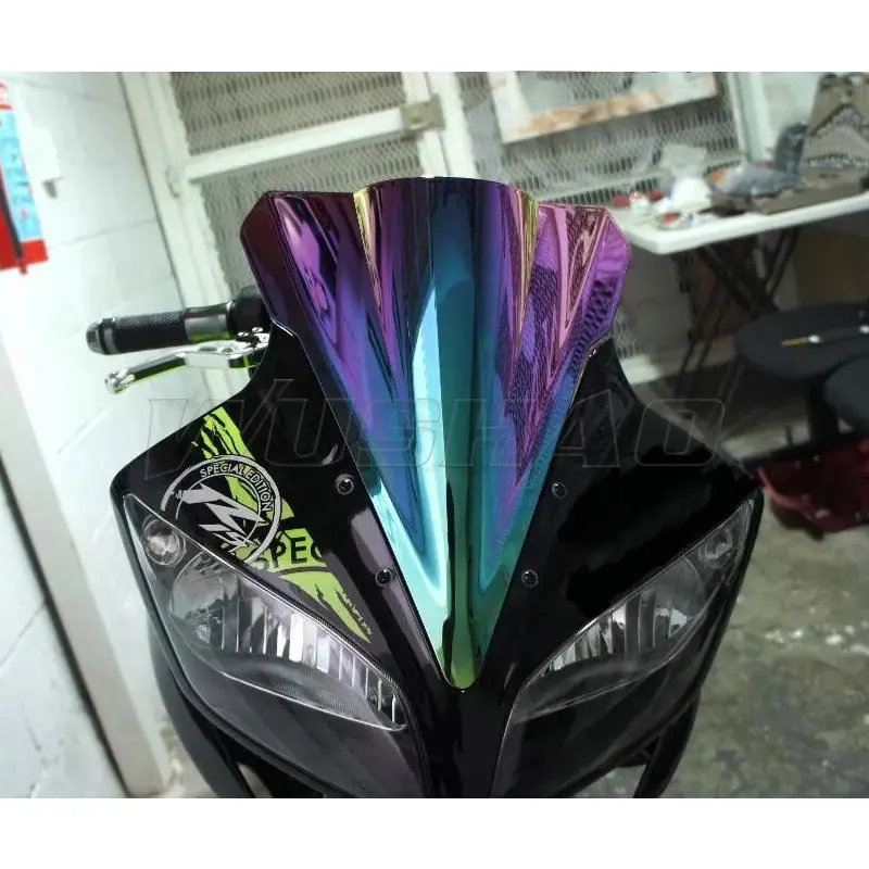 Motorcycle Double Bubble Windshield Windscreen Screen For 2014 2015 2016 Yamaha YZF-R15 YZF R15 R 15 V1.0 V2.0 Smoke Iridium