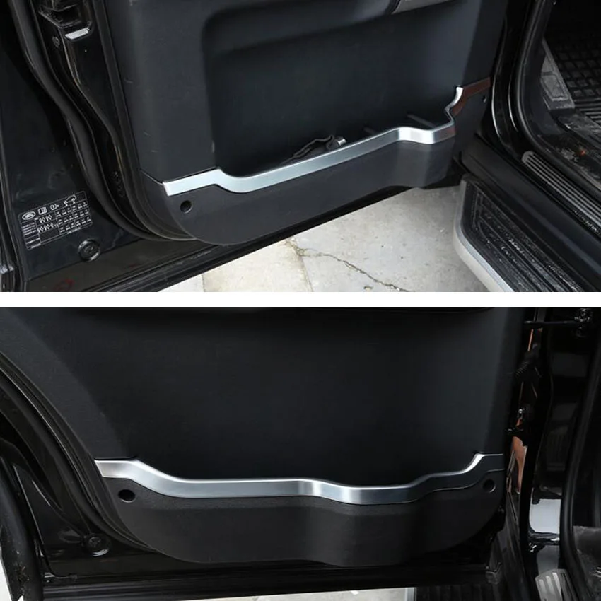 4Pcs/set Car Interior Door Decoration Strips Trim Cover Sticker Fit For Land Rover Discovery 4 2010-2016 Styling