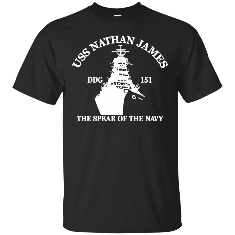 Tv Series Uss Nathan James Ddg 151 Logo The Last Ship 2019 Classical Short Sleeve Men Slim Fit O-Neck Design Online T Shirt