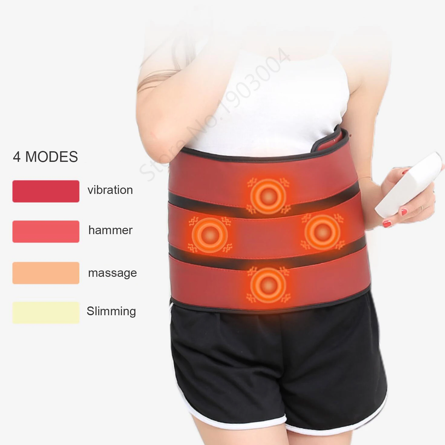 Electro Heating EMS Stimulation Smart Lose Weight Far Infrared Massage Belt Vibration Slimming Machine Fast Thin Belly