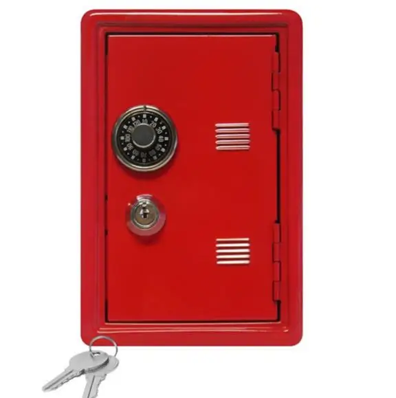 Safe Box Design Mini Petty Cash Money Box Stainless Steel Security Lock Lockable Metal Safe Small Fit for House Decoration