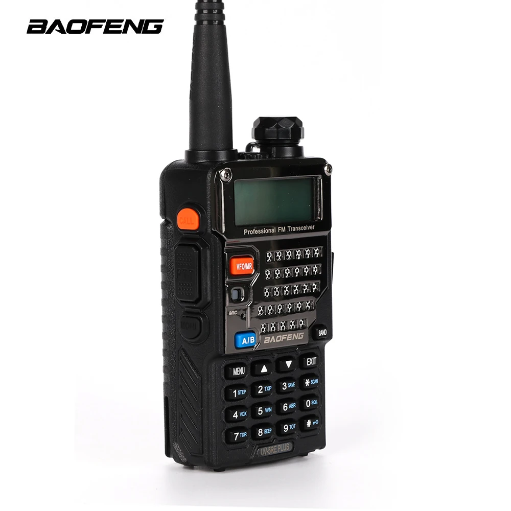 Baofeng BF-UV-5RE Plus Walkie Talkie Dual-Dand VHF/UHF CTCSS&CDCSS Two-way Radio Walkie Talkie 136-174MHZ/400-520HZ LCD Display