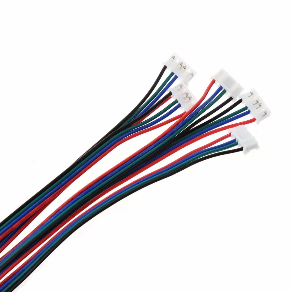 5Pcs 1M 4-Pin Female-Female XH2.54 Connector Extension Cable for 3D Printer Nema 17 Stepper Motor Cable Wire hyq