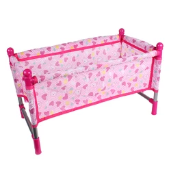 Simulation Newborn Baby Toddler Fun Play Pretend Furniture Crib Bed Model For Reborn Dolls Supplies