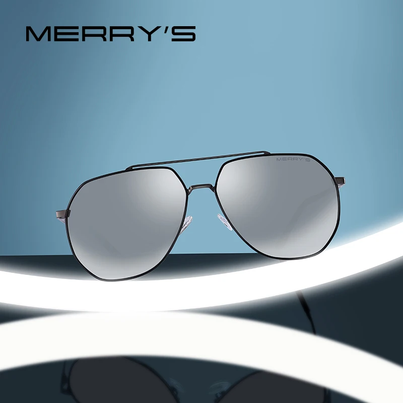 

MERRYS DESIGN Men Classic Pilot Sunglasses HD Polarized Sun glasses For Driving Luxury Shades UV400 Protection S8220