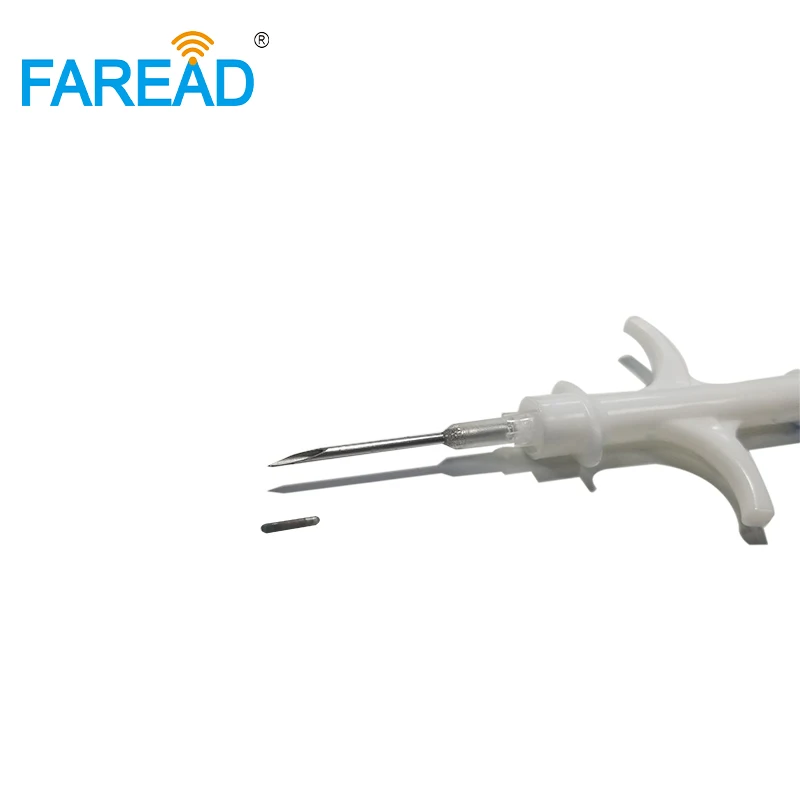 FDX-B 마이크로칩 동물 이식 유리 태그 주사기, 반려동물 물고기 식별 관리 수의사 인젝터, 1.4x8mm