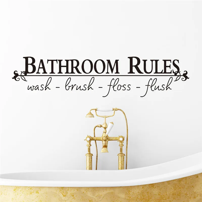 Bathroom Washroom Bubble Shower Home Decor Decal Mural Wall Stickers Door Decor
