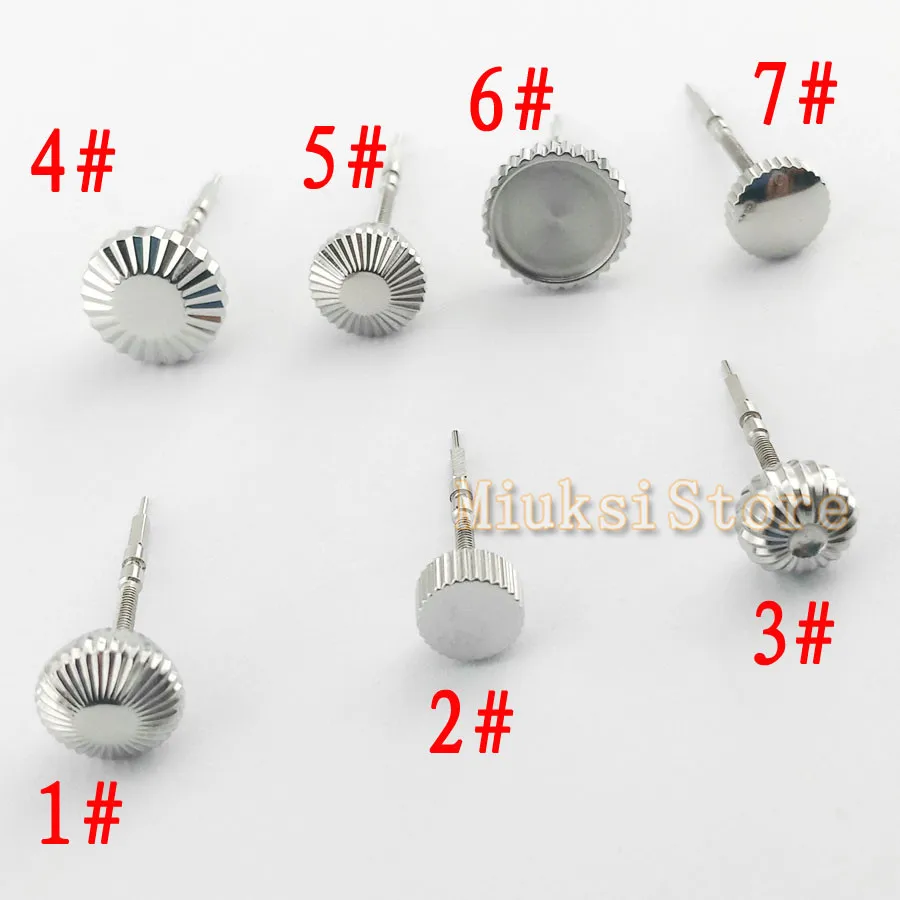 1pcs Stainless Steel Watch Crown for Seagull ST36 eta 6497,6498 movement