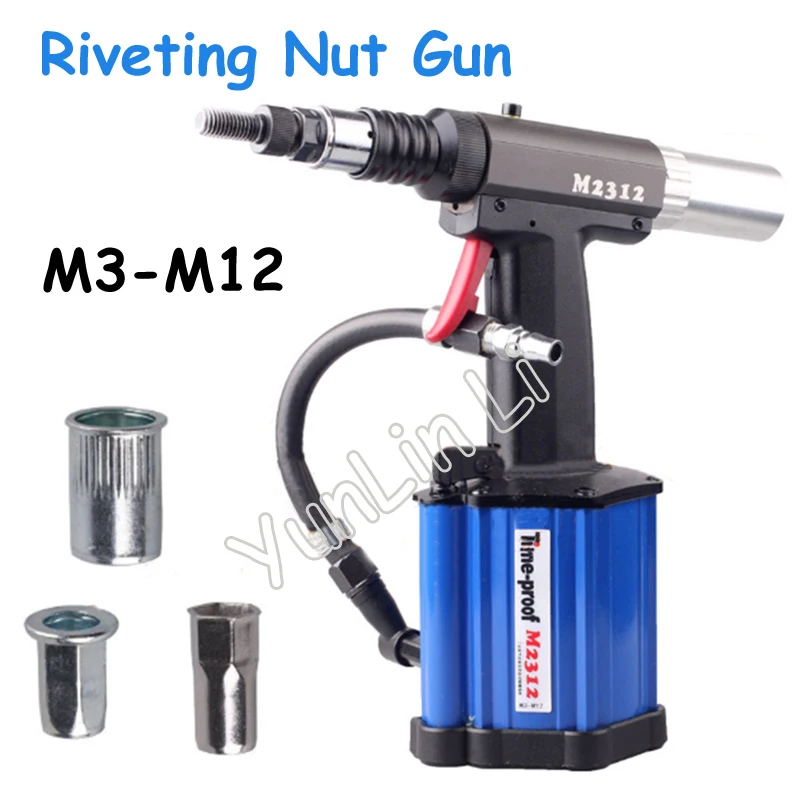 Automatic Pull Rivet Gun Riveters Applicable to M3 - M12 Rivet Nut Pneumatic Riveting Nut Gun M2312