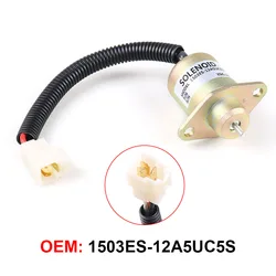 1503ES-12A5UC5S SA-4569-T 12V Fuel Shut off Solenoid For Kubota 05 series D905 D1005 V1205 V1305 V1505 17594-6001-4 17454-60010