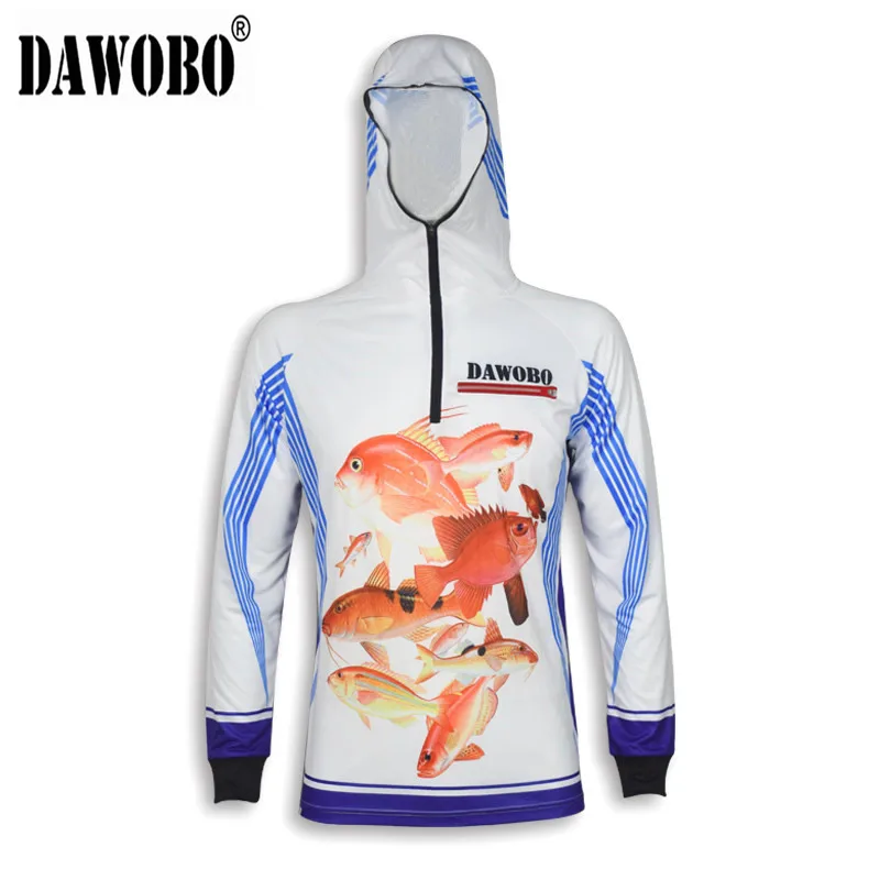 

DAWOBO High-quality Fishing Clothes 40+ Anti UV Breathable Quick-drying Professional Man Fishing Shirt - Gift socks