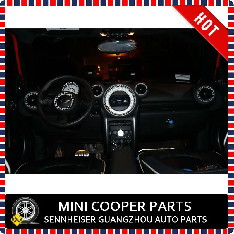 Brand New ABS Plastic UV Protected Interior Rings Mini Ray Style For mini cooper Countryman R60 R61 Only (11 Pcs/Set)