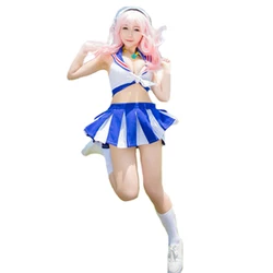 Super Sonico cheerleader Cosplay Costume Custom Made 11