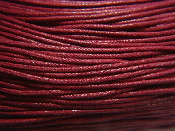 

Free Ship 450meters 1.5mm DARK RED Waxed Cotton Cord ,Wine Red,Vegan jewelry Cord - DIY Necklace Cord - - Braiding Cord