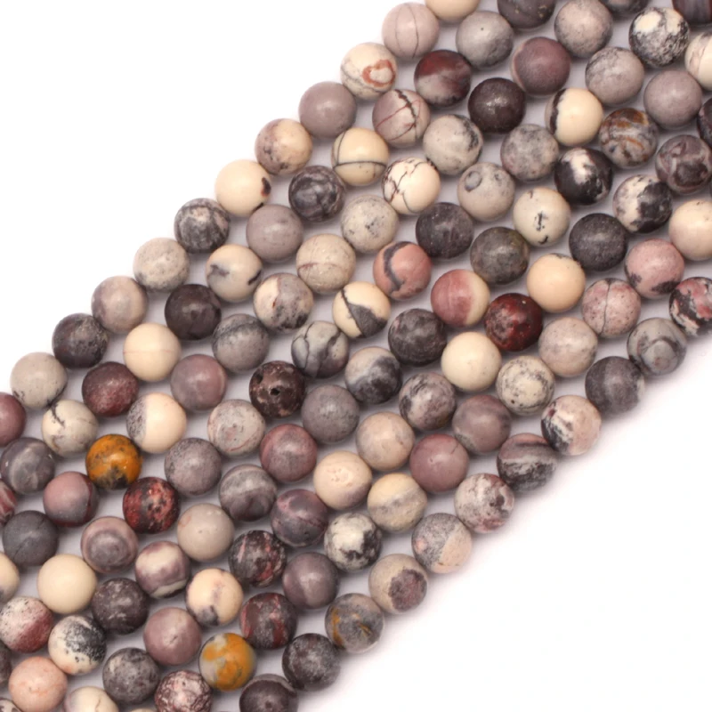 Natural Porcelain Jasper Stone DIY Loose Beads For Jewelry Making Strand 15