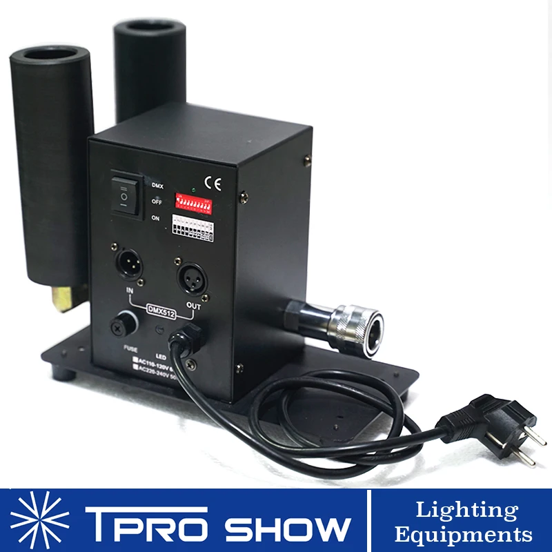 Mini Jet CO2 Cannon Double Nozzle Smoke Column Effect Machine DMX512 Control for Party Stage DJ Show
