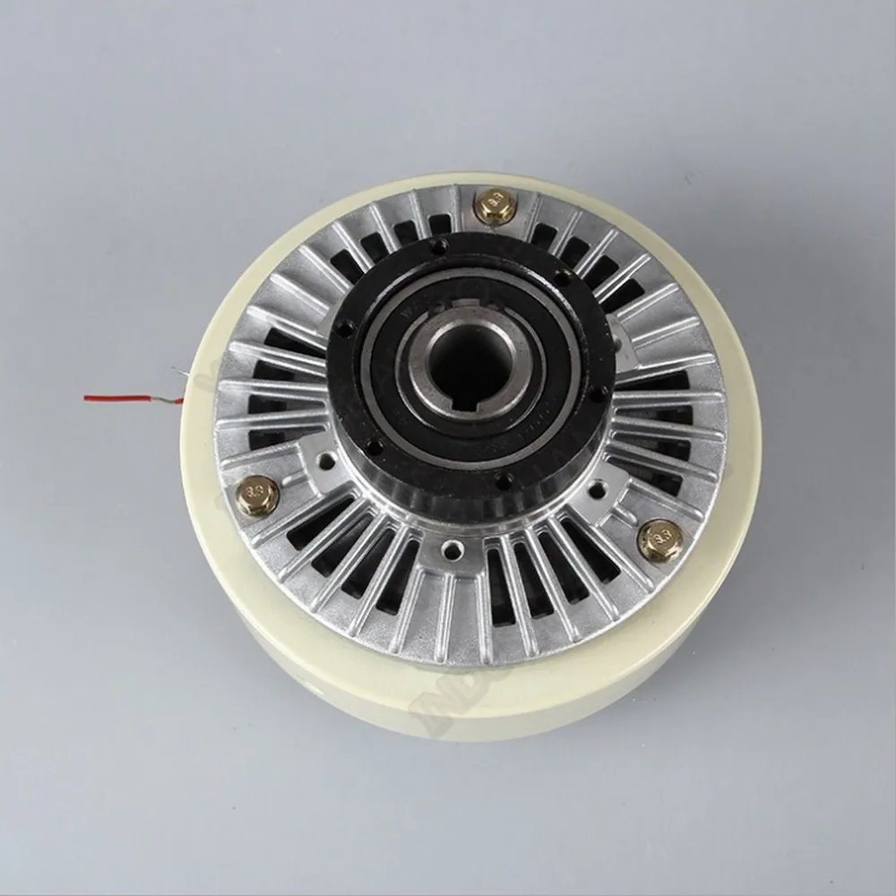 Freno de bobinado de embrague de polvo magnético de eje hueco, 12nm, 1,2 kg, DC24V, para Control de tensión, máquina de teñido de embalaje de impresión de embolsado