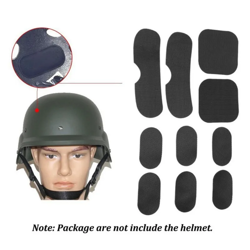 19pcs Helmet Pads EVA Non-toxic Protective Cushion Replacement Pads For Fast Helmets With Hook And Loop Fastener