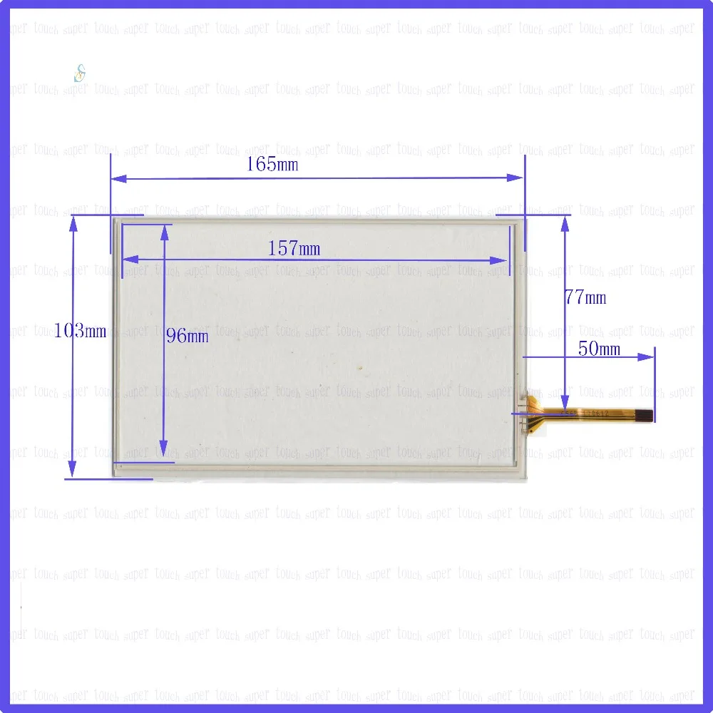 

ZhiYuSun 7inch Touch Screen 165mm*103mm 4 wire resistive FOR TABLE for laptop 165*103the touchglass compatible