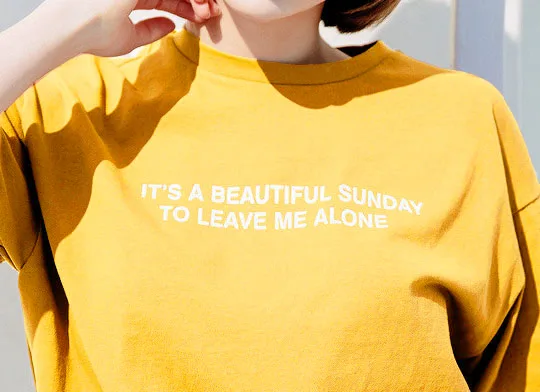 Sugarbaby It's a beautiful sunday to leave me alone Tumblr Hipster Sweatshirt Casual Cotton tops Aesthetic Unisex Jumper
