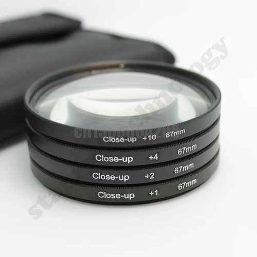 High Quality 77mm 77 Macro Close-Up +1 +2 +4 +10 Close Up Filter Kit  For Can0n Nik0n S0ny DSLR Camera Lens