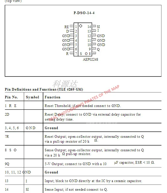10 قطعة/الوحدة TLE4269GM SOP14 TLE4269 في الأسهم