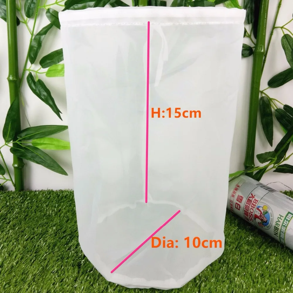 Felicoalice 30*45CM A TYPE Home Whiskey Beer Brew Filter Bag Bucket Food Grade Nylon 100 Mesh Grain Filter Bag