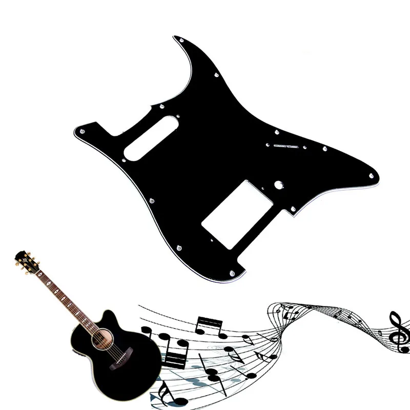 3 Ply Black Guitar Pickguard For Fender Stratocaster HS Single . Humbucker