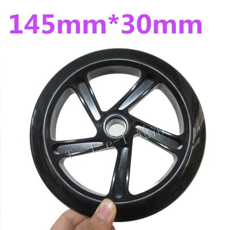 200mm 175mm 145mm Scooter Wheel with Good Elastic Silent PU 40mm 30mm thickness Tyre Parts Skating Rodas using 608 bearing