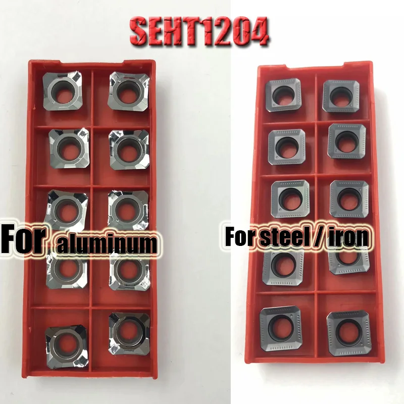 10pcs SEHT1204 SEKT1204 stainess steel cutter blade Insert Cutting Tool KM face mill