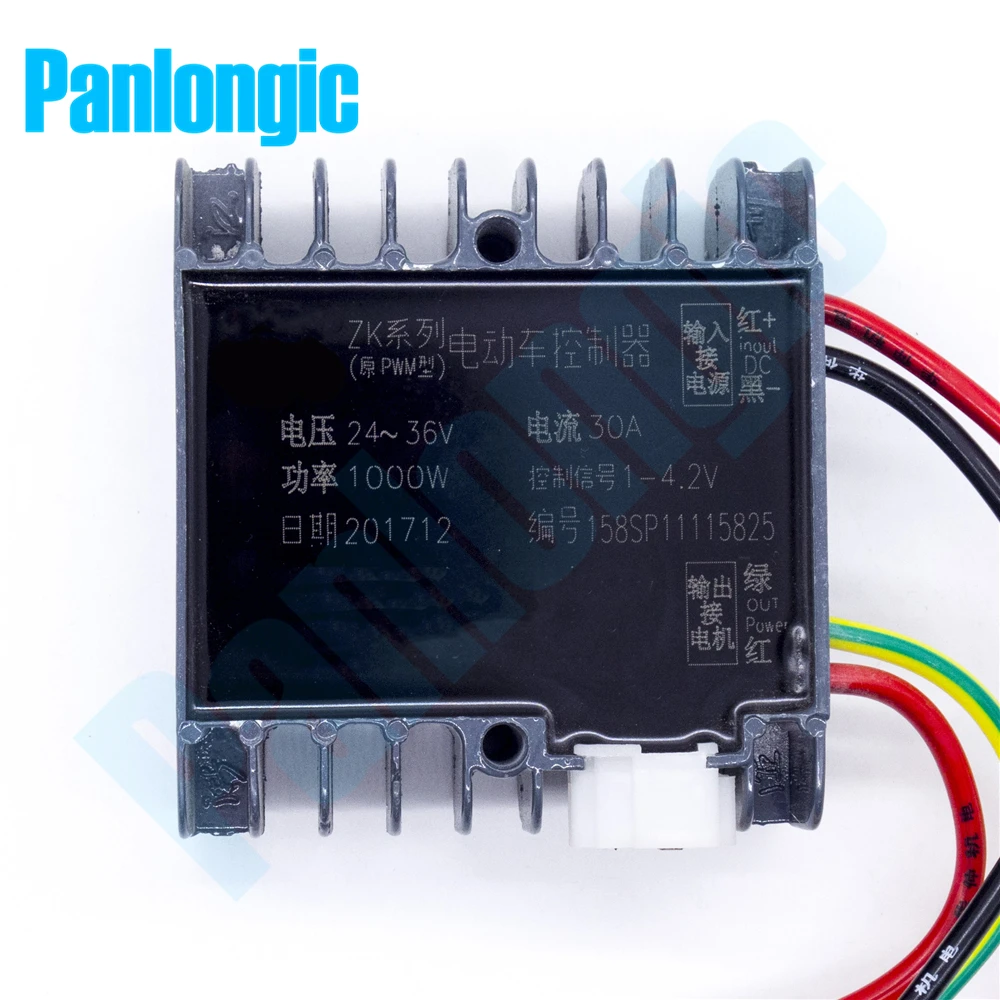 Imagem -03 - Panlongic-controle de Velocidade do Motor Controlador Pwm Controlador Escovado Hall Pedal Acelerador 24v 36v 30a 1000w