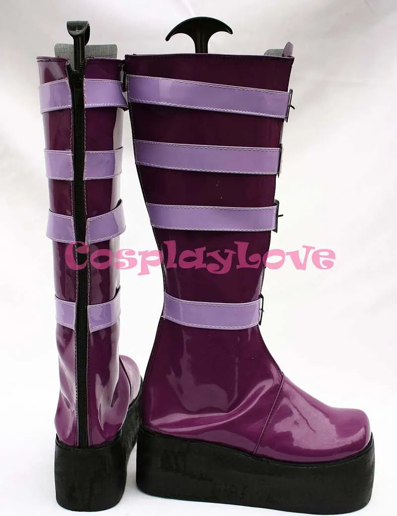 Game Unlight Sheri GrandGuignol Purple Cosplay Shoes Boots Hand Made Custom-made For Halloween Christmas Festival CosplayLove